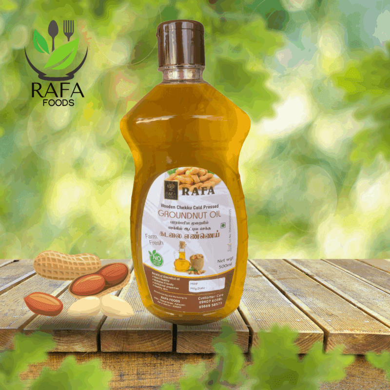 Wood Pressed Groundnut Oil (500ml)